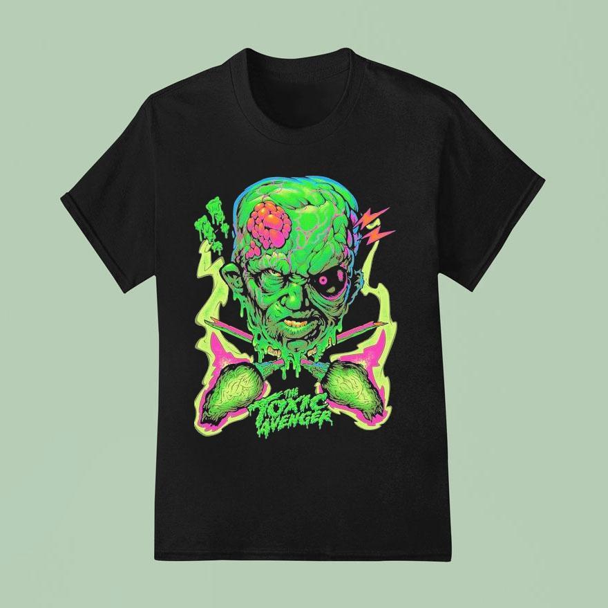 The Toxic Avenger Puke Green Fighting Machine T Shirt