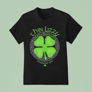 Thin Lizzy Dublin Ireland Celtic Shamrock T Shirt