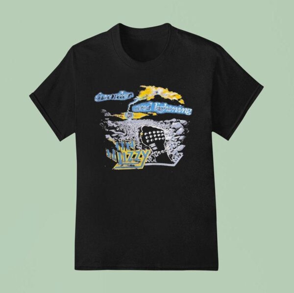 Thin Lizzy Thunder And Lightning Tour T Shirt