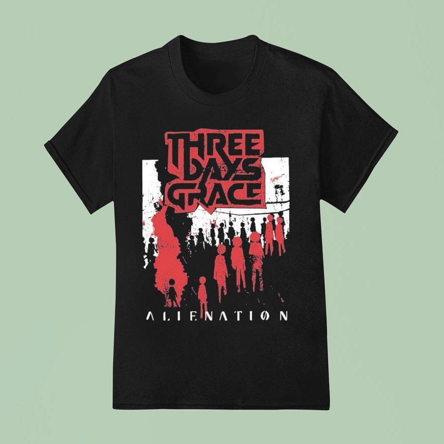 Three Days Grace Alienation Tour T Shirt