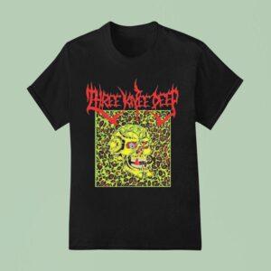 Three Knee Deep Speedin Skull T Shirt
