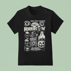 Thrills And Chills Horror Show On Stage In Person Halloween T Shirt