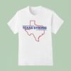 Through The Waters Rise Texas Strong Our Faith Stands Firm Map T Shirt