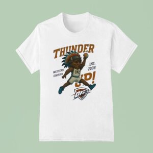 Thunder Okc Western Division Mascot T Shirt