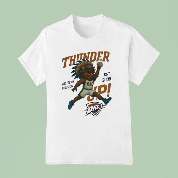 Thunder Okc Western Division Mascot T Shirt