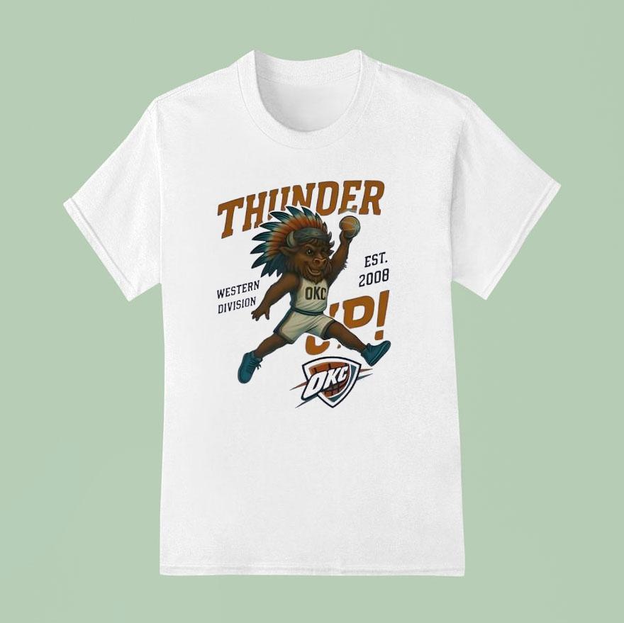 Thunder Okc Western Division Mascot T Shirt