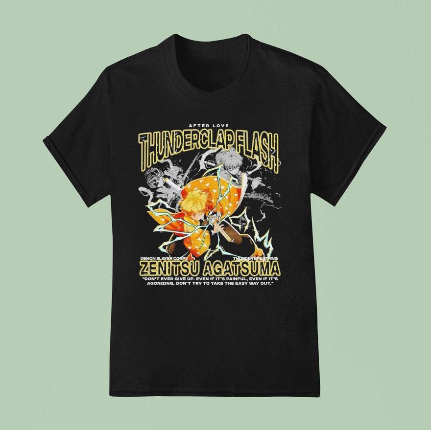 Thunderclap Flash Zenitsu Agatsuma After Love T Shirt