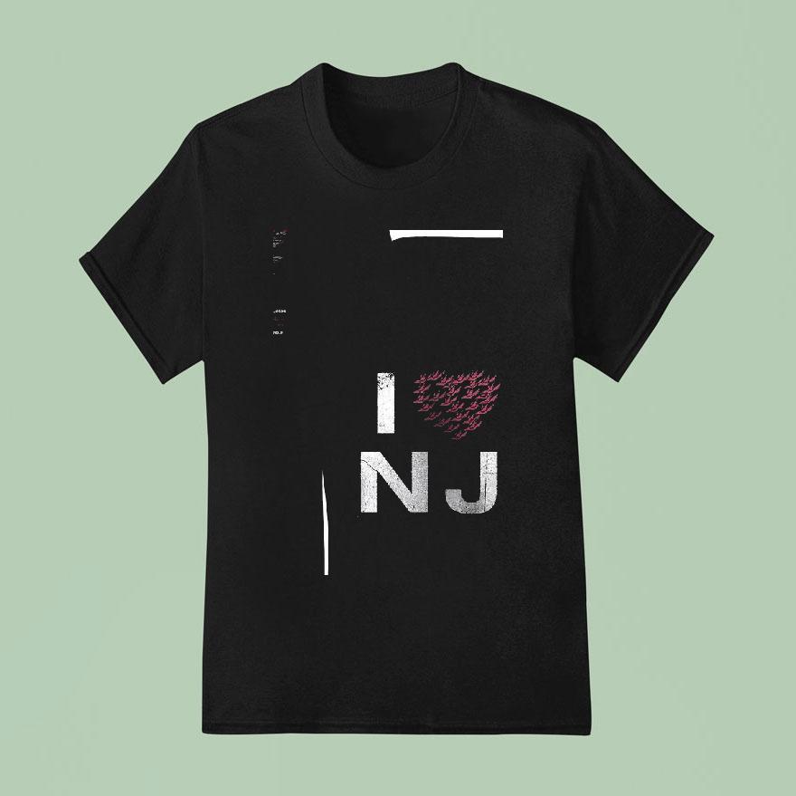 Thursday Band I Heart Nj Logo T Shirt