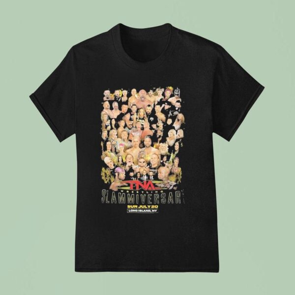 Tna Wrestling Long Island Ny Slammiversary Roster T Shirt