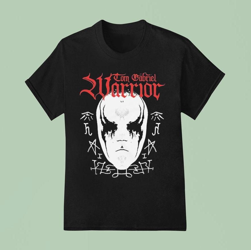 Tom Gabriel Warrior Only Death Is Real Mask T Shirt