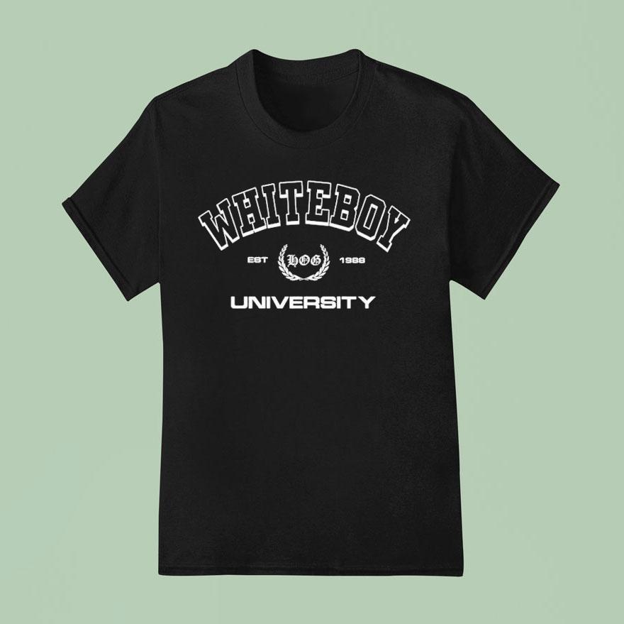 Tom Macdonald Whiteboy University Est Hang Over Gang T Shirt