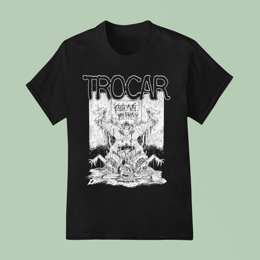 Trocar Thank You For Your Darkness Gore Collage T Shirt