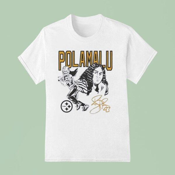 Troy Polamalu Pittsburgh Slers Signature T Shirt