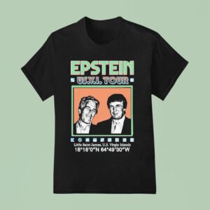 Trump And Jeffrey Epstein Band Us Vi Tour Little Saint James Us Virgin Islands T Shirt