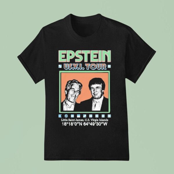 Trump And Jeffrey Epstein Band Us Vi Tour Little Saint James Us Virgin Islands T Shirt