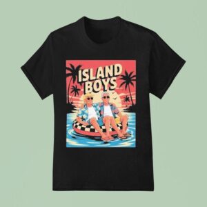 Trump And Jeffrey Epstein Island Boys Beach T Shirt