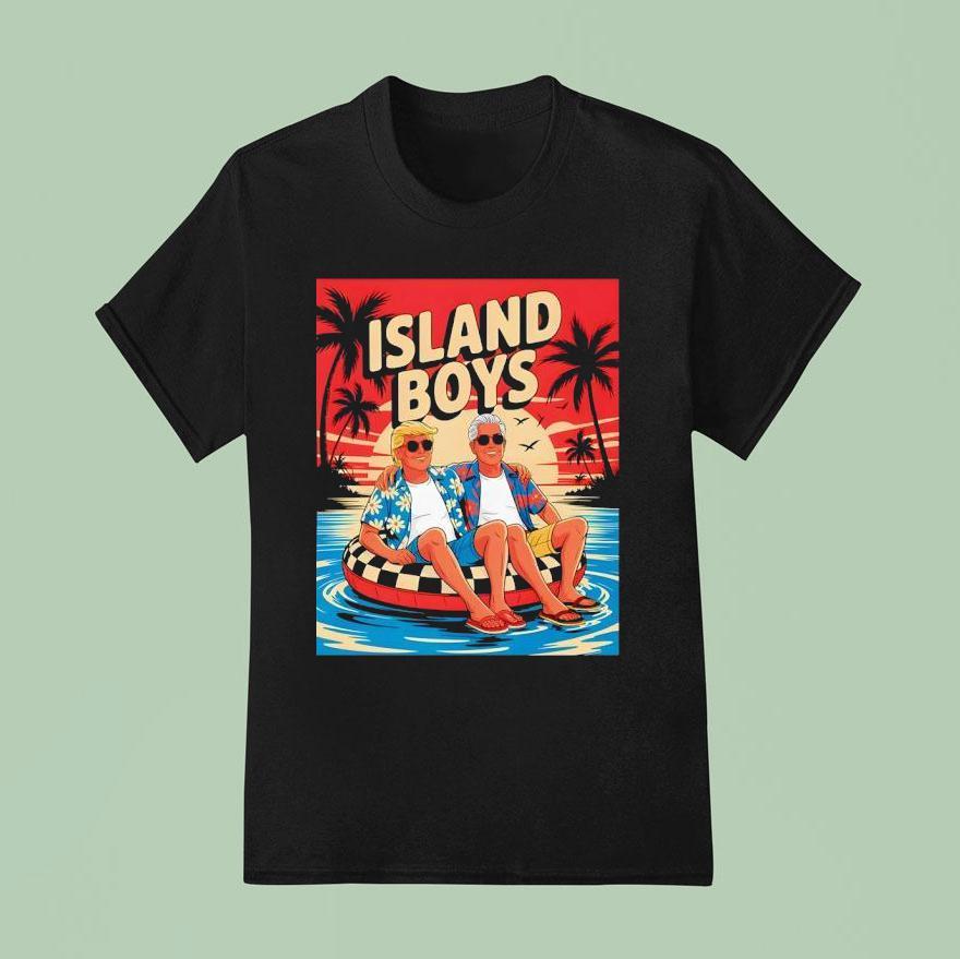 Trump Epstein Island Boys T Shirt