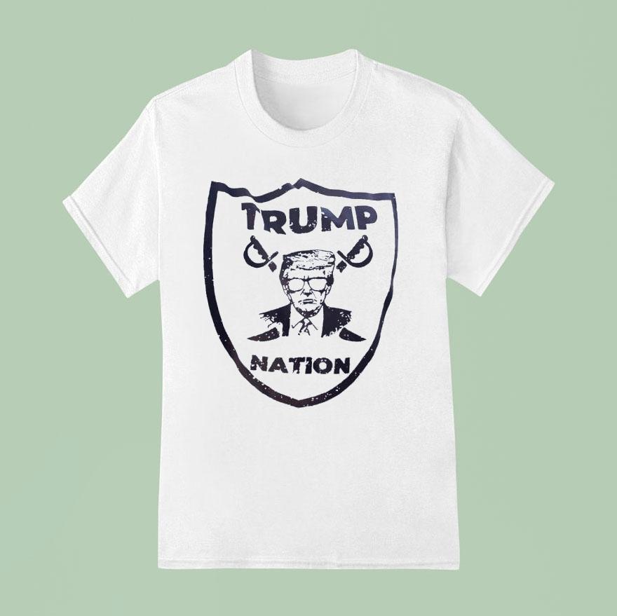 Trump Nation Style Las Vegas Raiders Logo Parody T Shirt