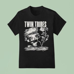 Twin Tribes Unraveled Rose T Shirt