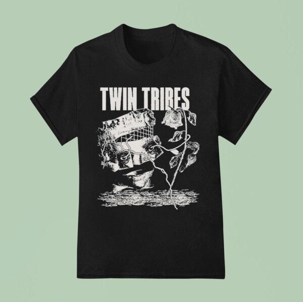 Twin Tribes Unraveled Rose T Shirt