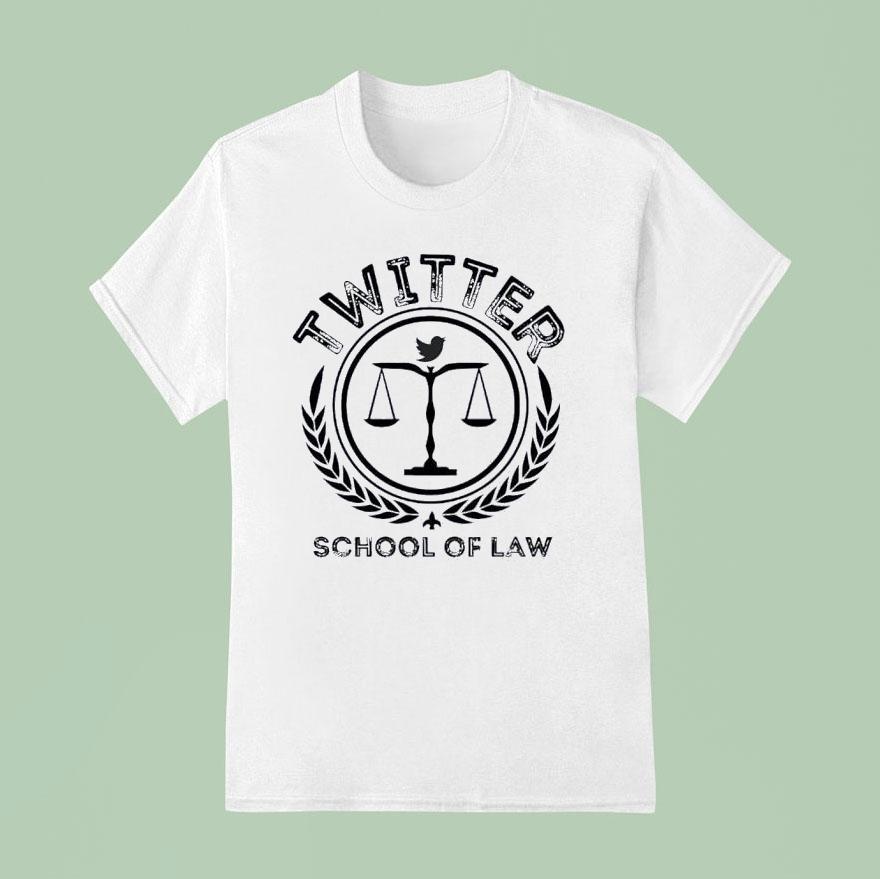 Twitter School Of Law Logo T Shirt