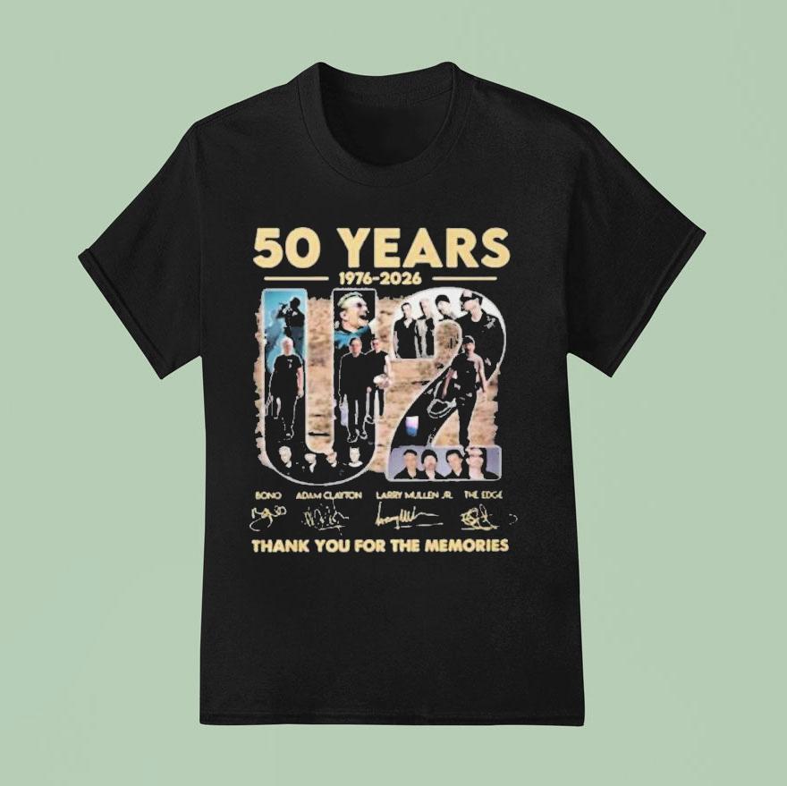 U Years Thank You For The Memories Signature T Shirt