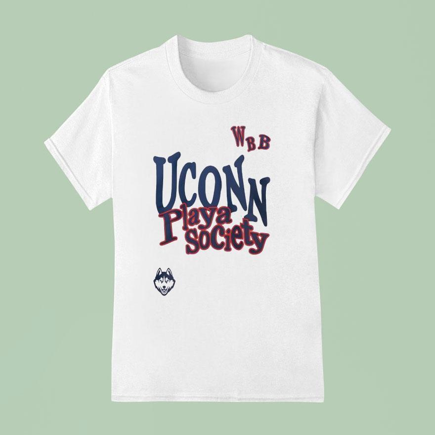 Uconn Huskies Playa Society Wbb T Shirt