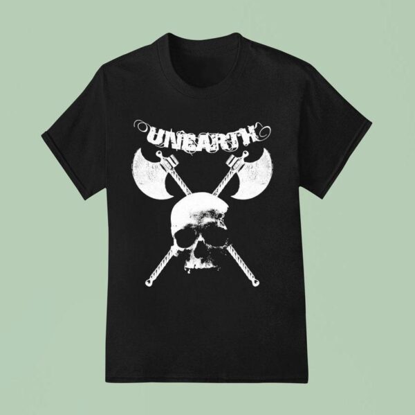 Unearth Incinerate The Tyrants Skull Axe T Shirt
