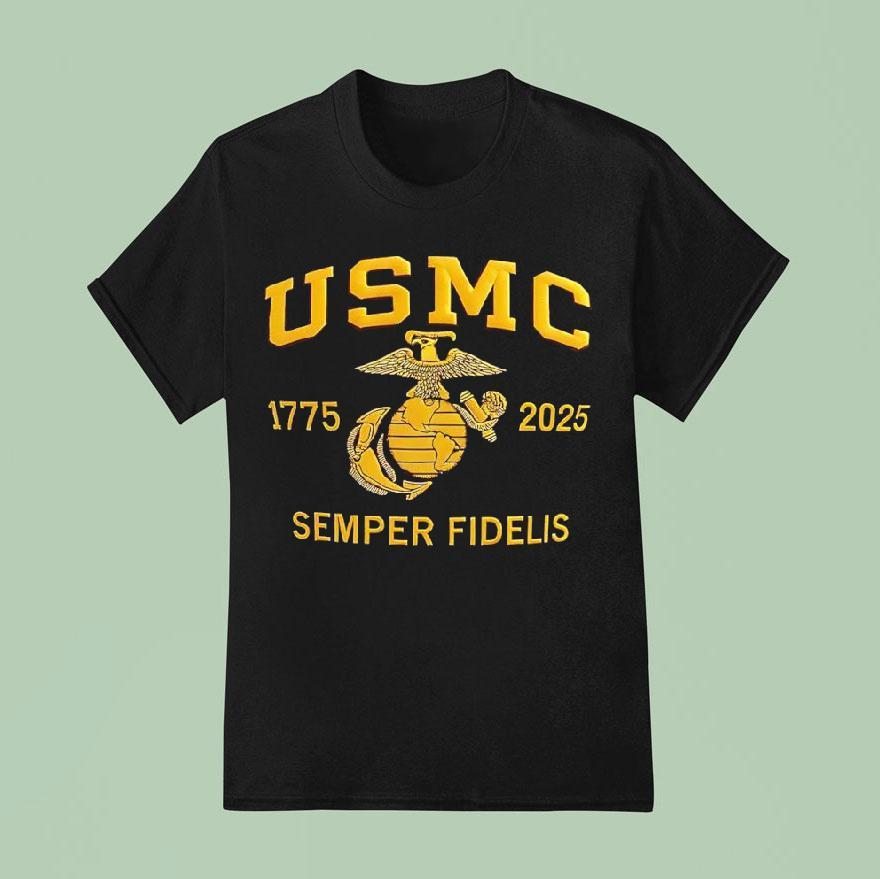 Usmc Th Anniversary Semper Fidelis T Shirt