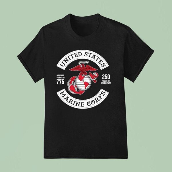 Usmc United States Marine Corps Years Of Excellence T Shirt