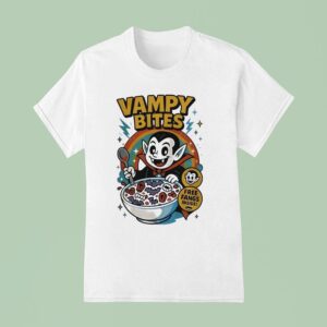 Vampy Bites Free Fangs Inside T Shirt