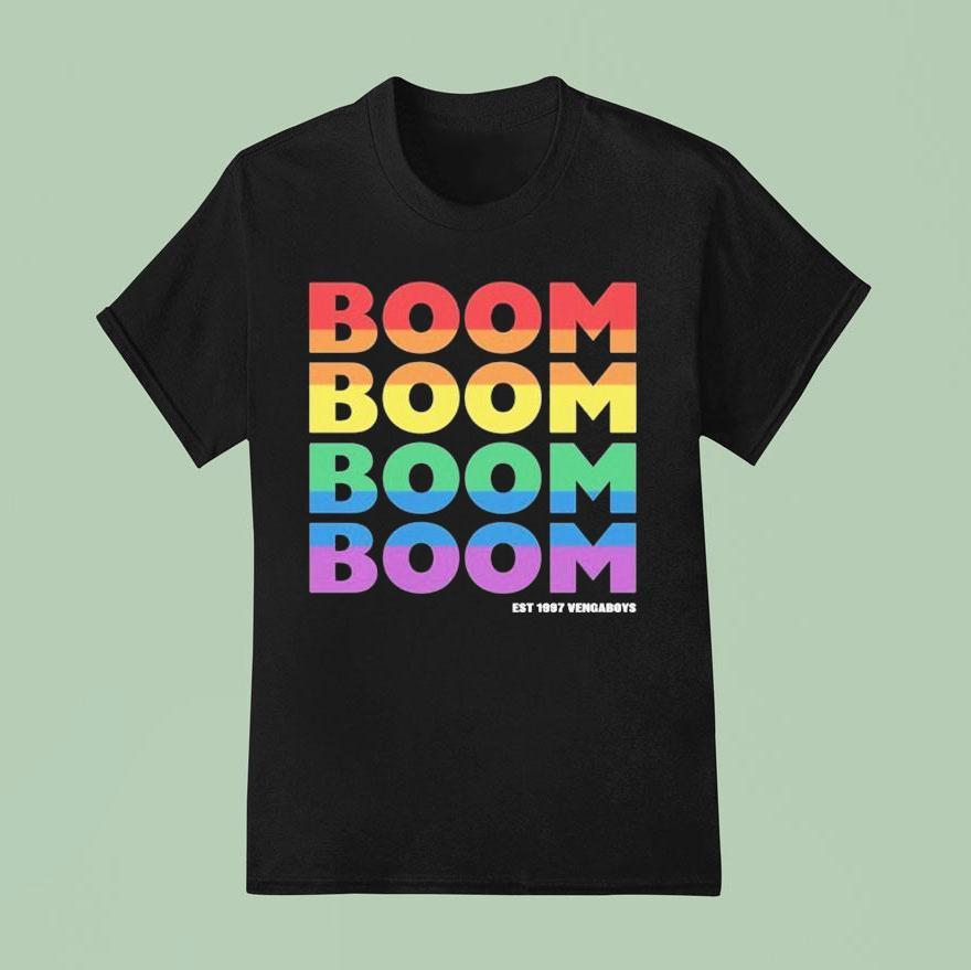 Vengaboys Boom Rainbow Est T Shirt