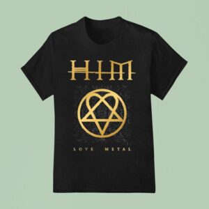 Ville Valo Heartagram Him Love Metal T Shirt