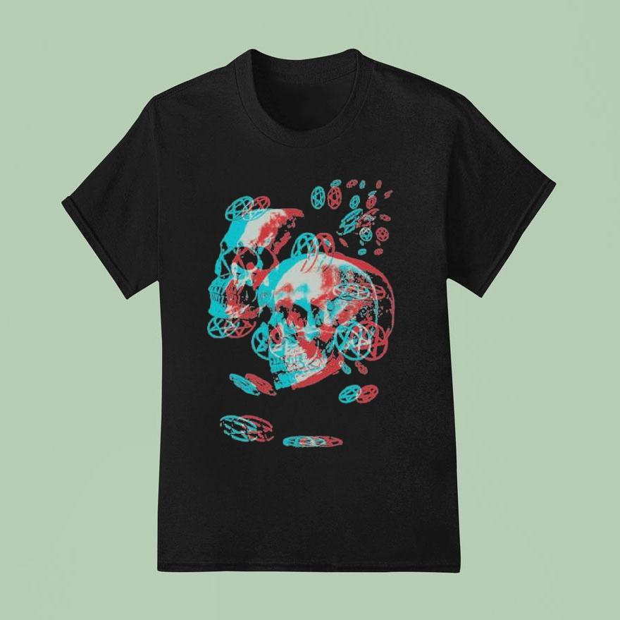 Ville Valo Heartagram Phantasmagram Skull T Shirt