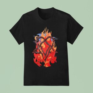 Ville Valo Heartagram Touched By Fire T Shirt