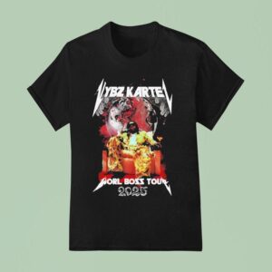 Vybz Kartel Worl Boss Tour Hands Globe Metal T Shirt