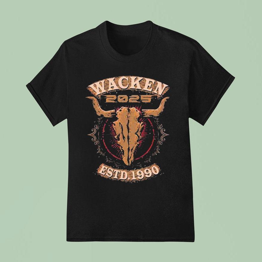 Wacken Open Air Festival From July To August In Schleswig Holstein Germany Rock T Shirt