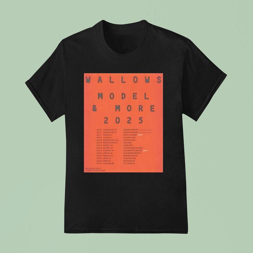 Wallows Model And More Tour T Shirt