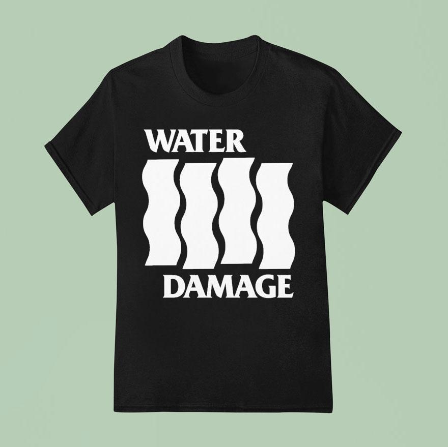 Water Damage Flowing Water T Shirt
