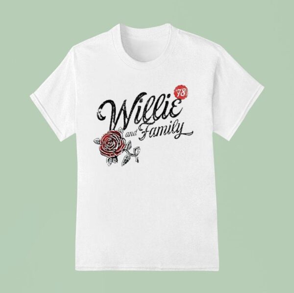 Willie Nelson Willie And Family Roses T Shirt