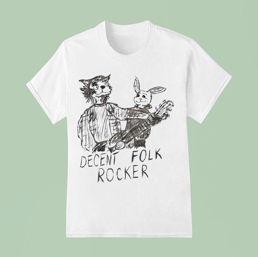 Wolf And Rabbit Decent Folk Rocke T Shirt