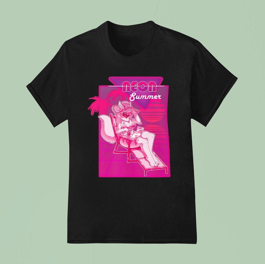 Wolf Neon Summer T Shirt