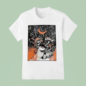 Wolfskulljack Mushroom Moon T Shirt