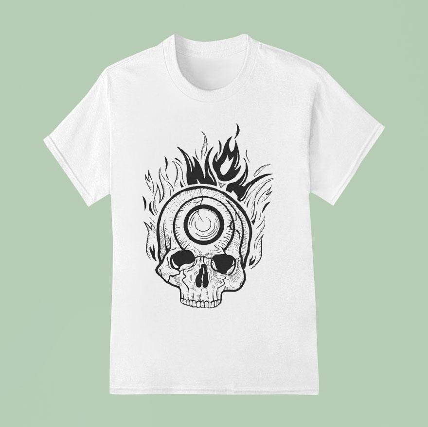 Women Of Halo Oddball Logo Skull T Shirt