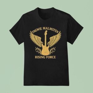 Yngwie Malmsn Rising Force Valor In Velocity Wings Guitar T Shirt