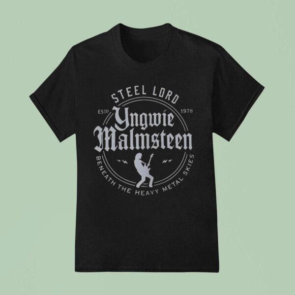 Yngwie Malmsn Sl Lord Beneath The Heavy Metal Skies Dominion Sl Est T Shirt