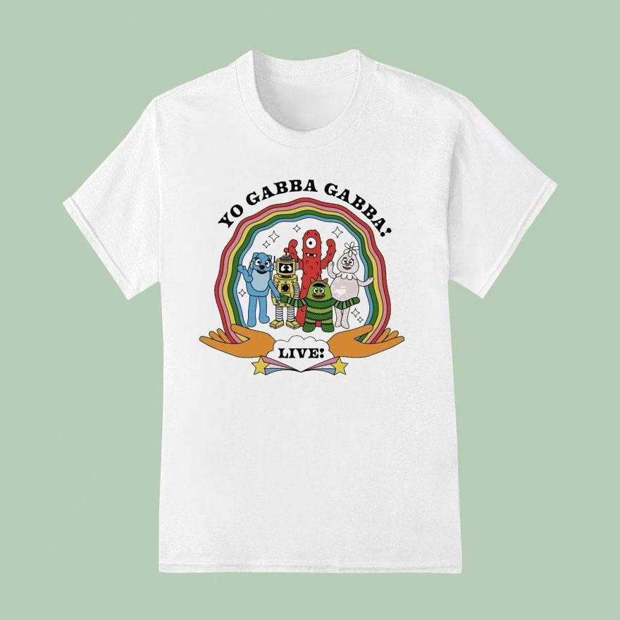 Yo Gabba Gabba Under The Rainbow Live T Shirt