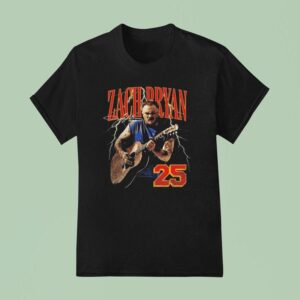 Zach Bryan Lightning Guitar T Shirt