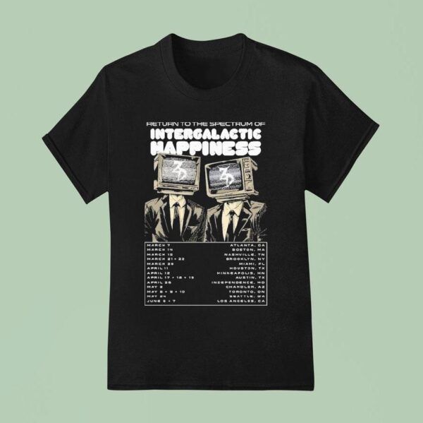 Zeds Dead Return To The Spectrum Of Intergalactic Happiness Tour Tv T Shirt