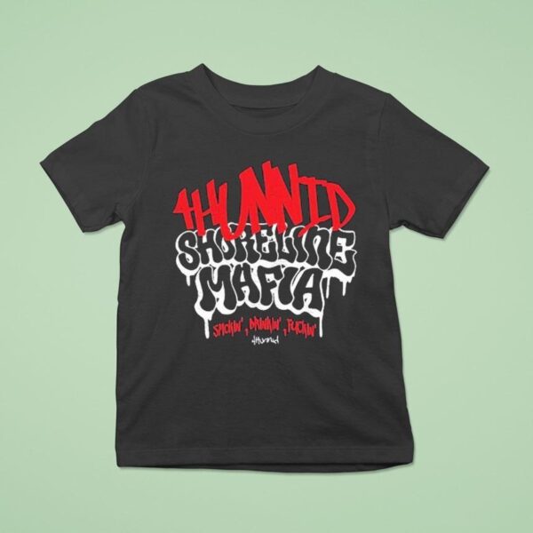 Hunnid X Shoreline Mafia Hollywood T Shirt